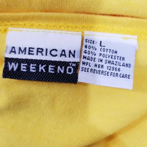 American weekend women's yellow large blouse - Picture 8 of 8